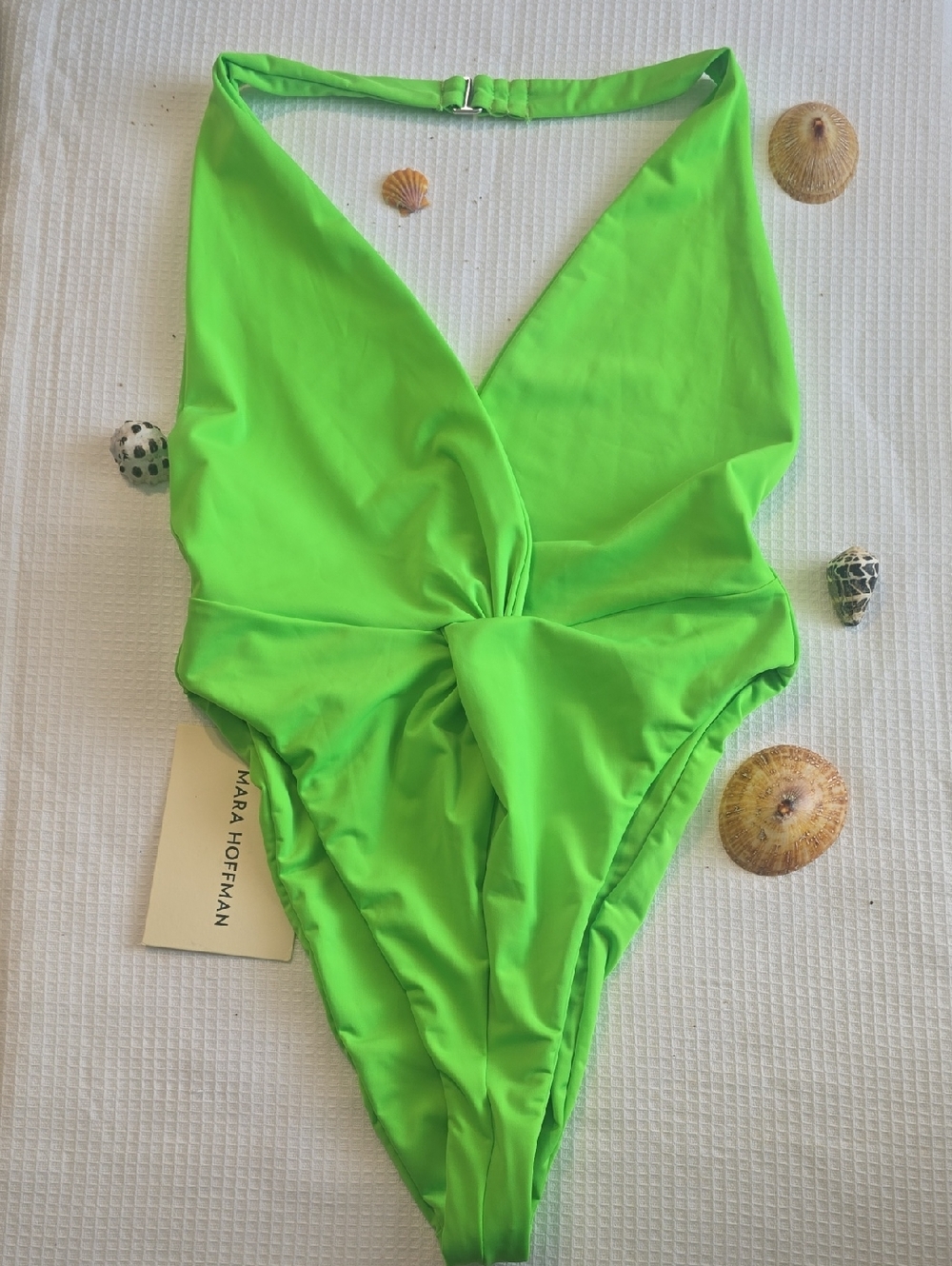 Mara Hoffman Neon Lime Women's One-Piece Swimsuit